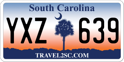 SC license plate YXZ639