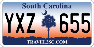 SC license plate YXZ655