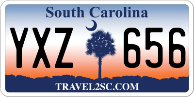 SC license plate YXZ656