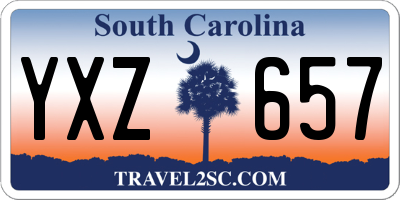 SC license plate YXZ657