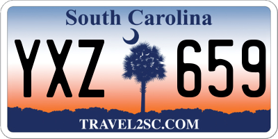 SC license plate YXZ659