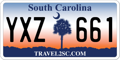 SC license plate YXZ661