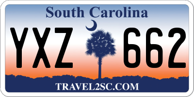 SC license plate YXZ662