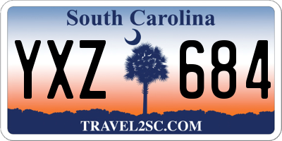 SC license plate YXZ684
