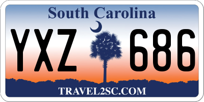 SC license plate YXZ686