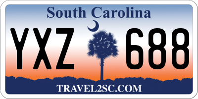 SC license plate YXZ688