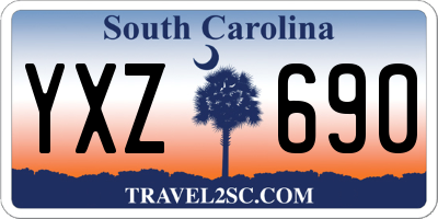 SC license plate YXZ690