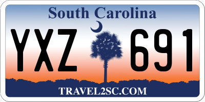 SC license plate YXZ691