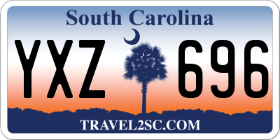 SC license plate YXZ696