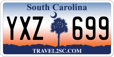 SC license plate YXZ699