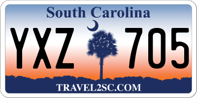 SC license plate YXZ705