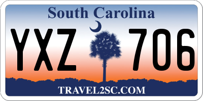 SC license plate YXZ706