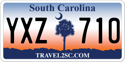 SC license plate YXZ710
