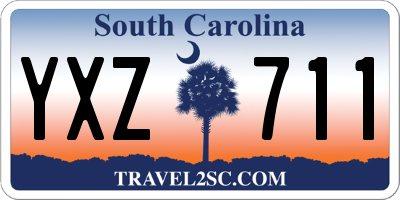 SC license plate YXZ711
