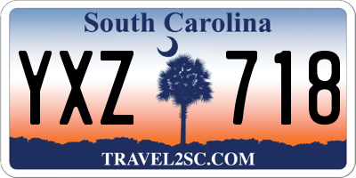 SC license plate YXZ718