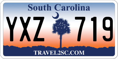 SC license plate YXZ719