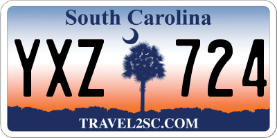 SC license plate YXZ724