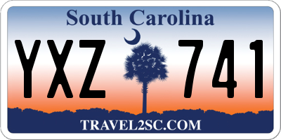 SC license plate YXZ741