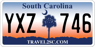 SC license plate YXZ746