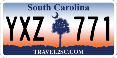 SC license plate YXZ771