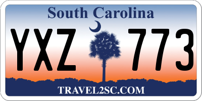 SC license plate YXZ773