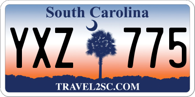 SC license plate YXZ775