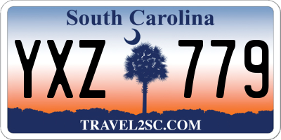SC license plate YXZ779