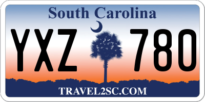 SC license plate YXZ780