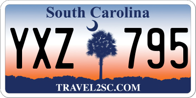SC license plate YXZ795