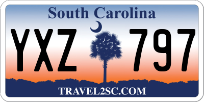 SC license plate YXZ797