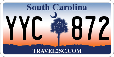 SC license plate YYC872