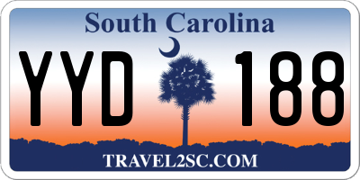 SC license plate YYD188