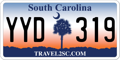 SC license plate YYD319