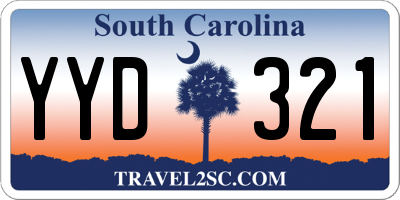 SC license plate YYD321