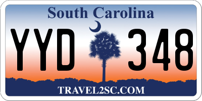 SC license plate YYD348