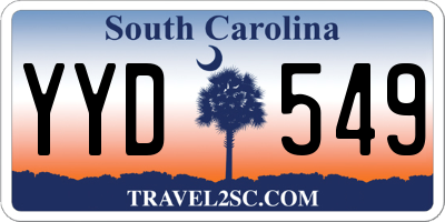 SC license plate YYD549