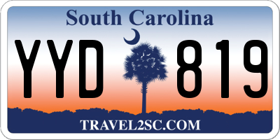 SC license plate YYD819