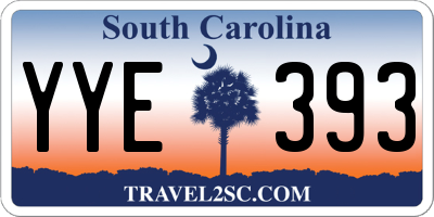 SC license plate YYE393