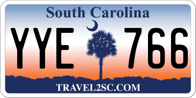 SC license plate YYE766