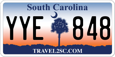 SC license plate YYE848