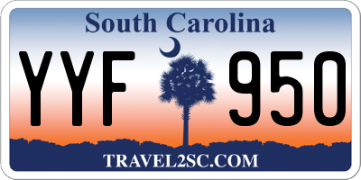 SC license plate YYF950
