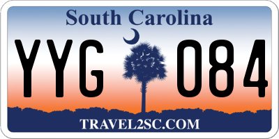 SC license plate YYG084