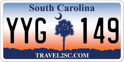 SC license plate YYG149