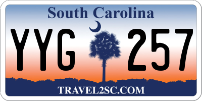 SC license plate YYG257