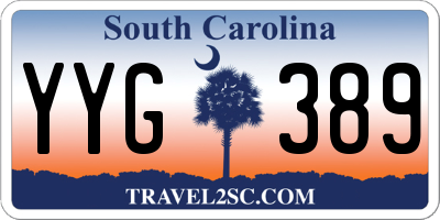 SC license plate YYG389