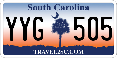 SC license plate YYG505