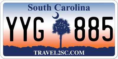 SC license plate YYG885