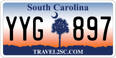 SC license plate YYG897