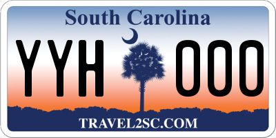 SC license plate YYH000