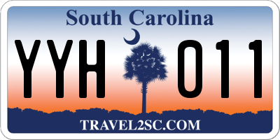 SC license plate YYH011